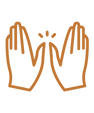 Icon von zwei Händen