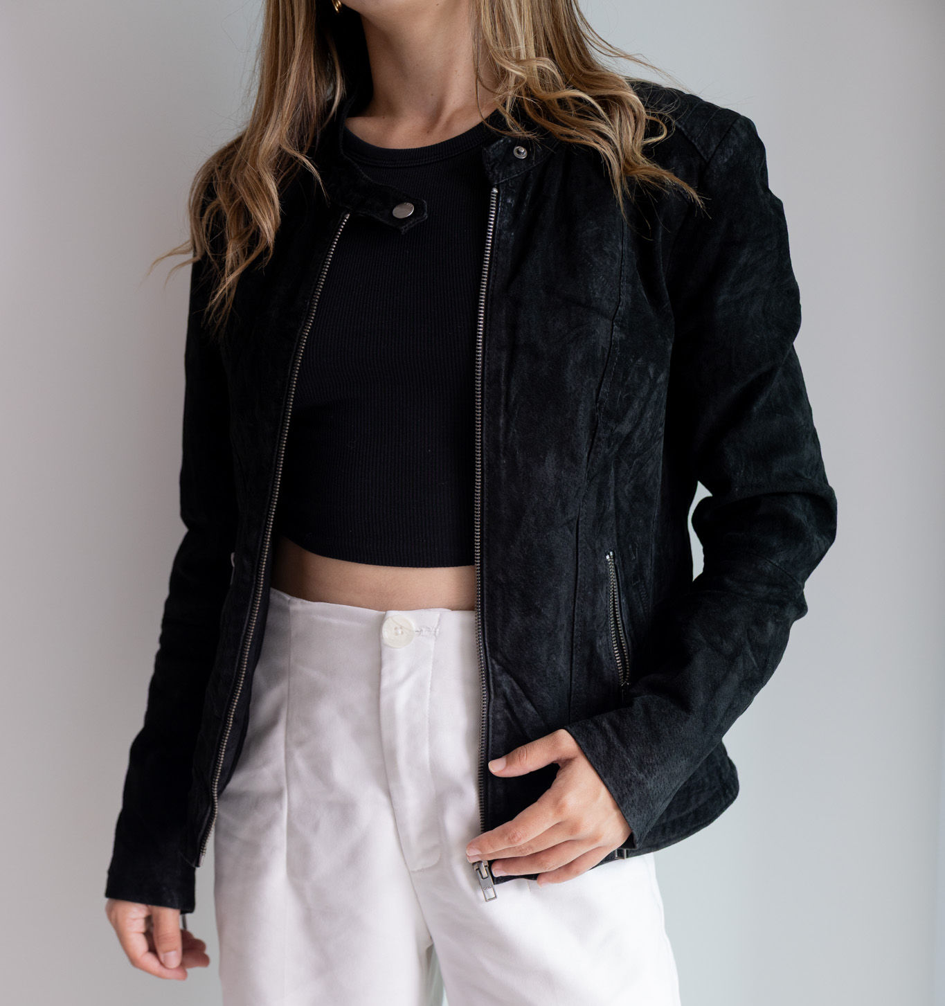 Jacket Cuero Nobuk o Gamuza