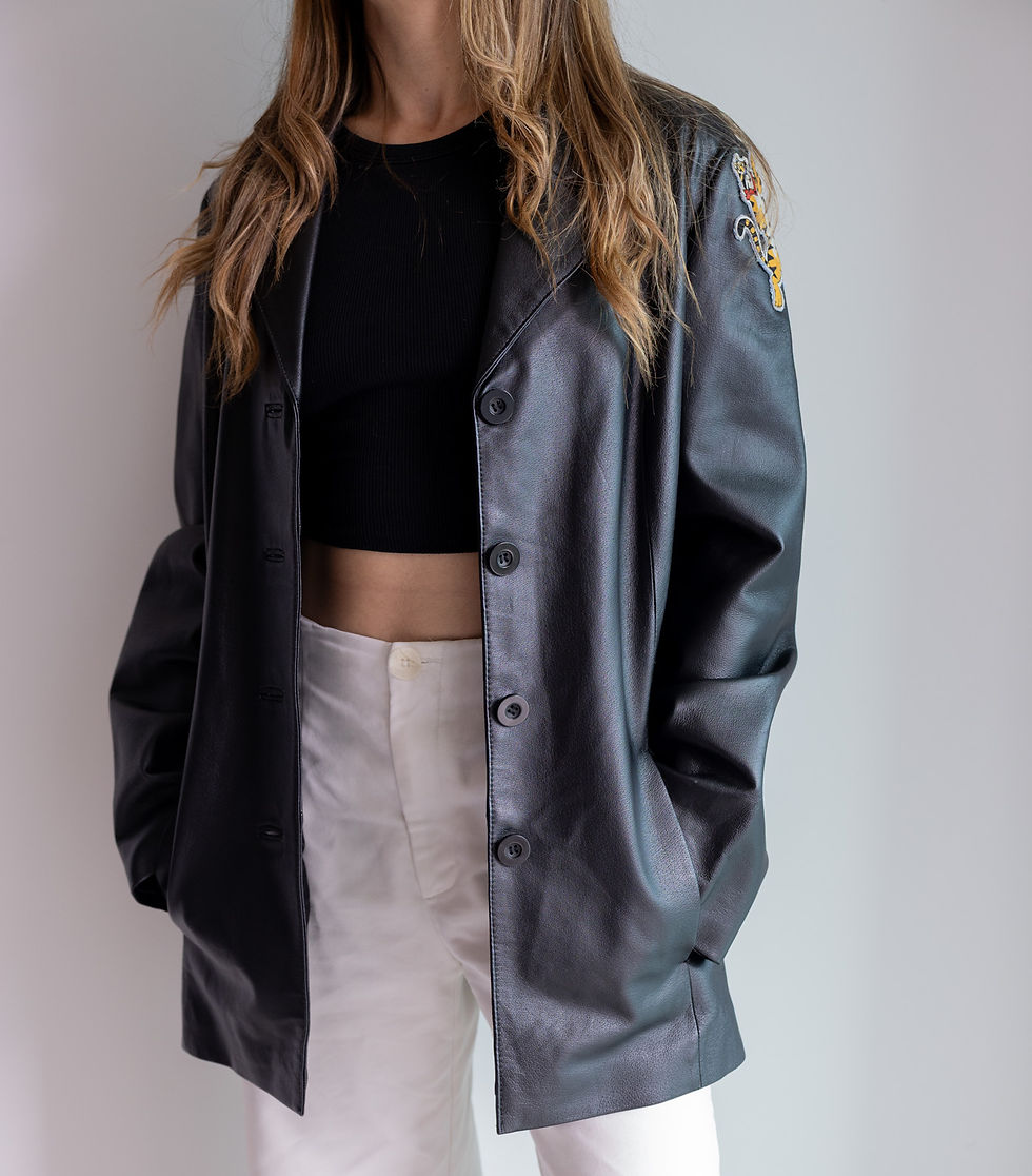 Jacket 100% Cuero Vintage