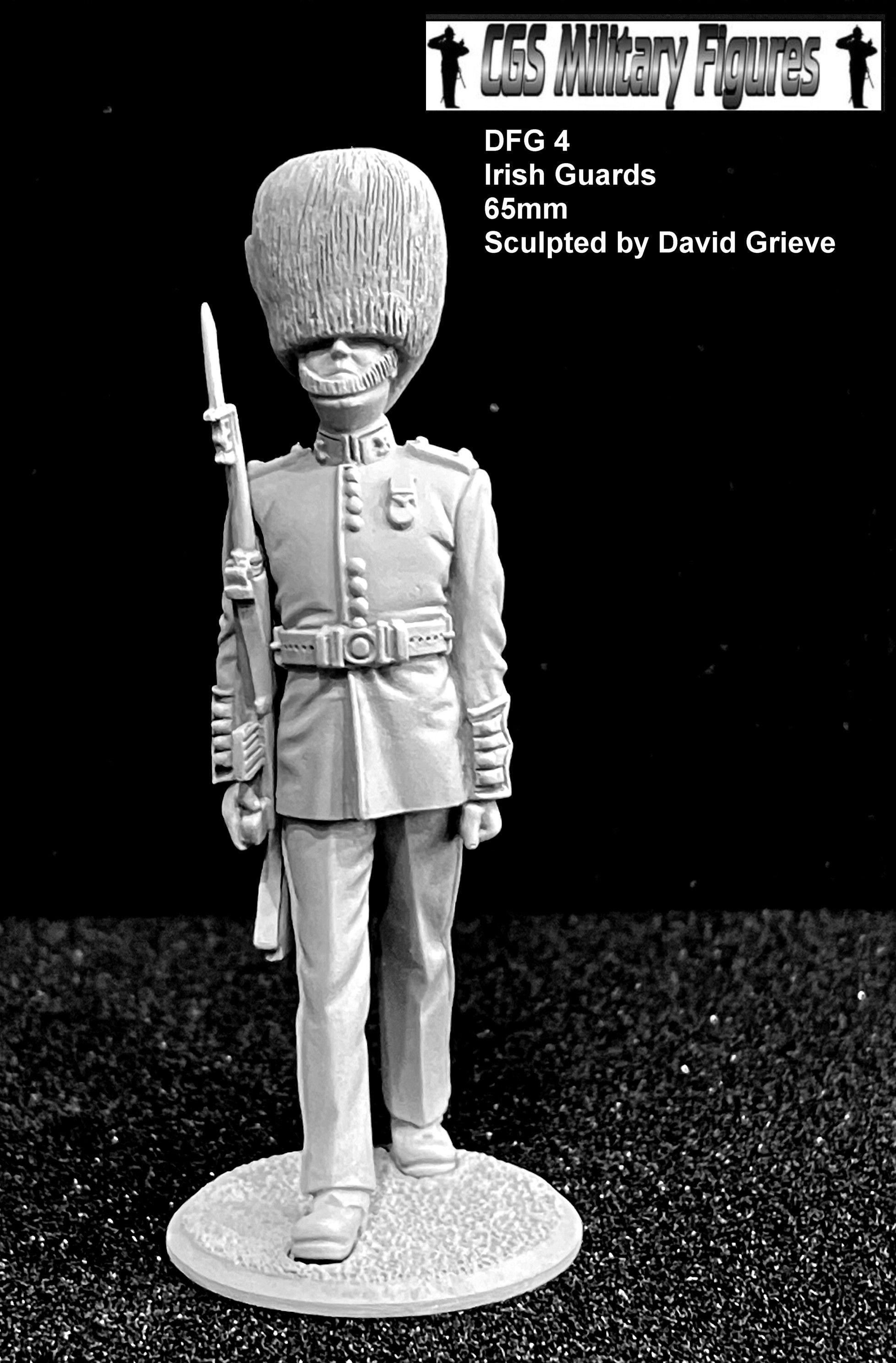 DG4 Irish Guards, 65mm Sculpted by David Grieve