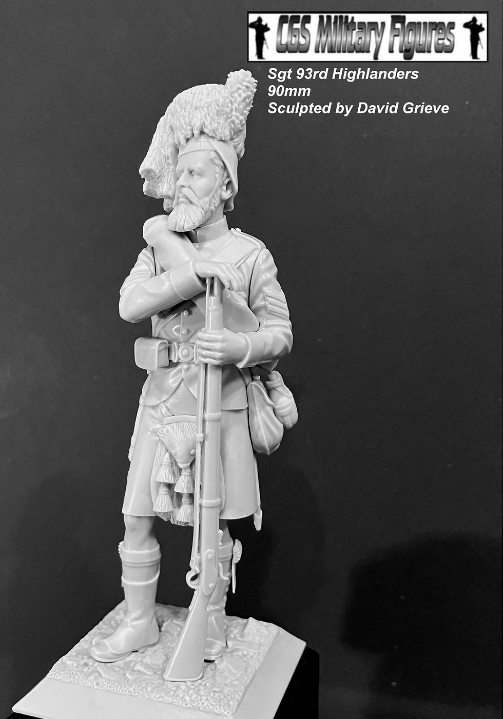 Thumbnail: GLA05 Sgt 93rd Highlander, India 90mm sculpted by David Grieve