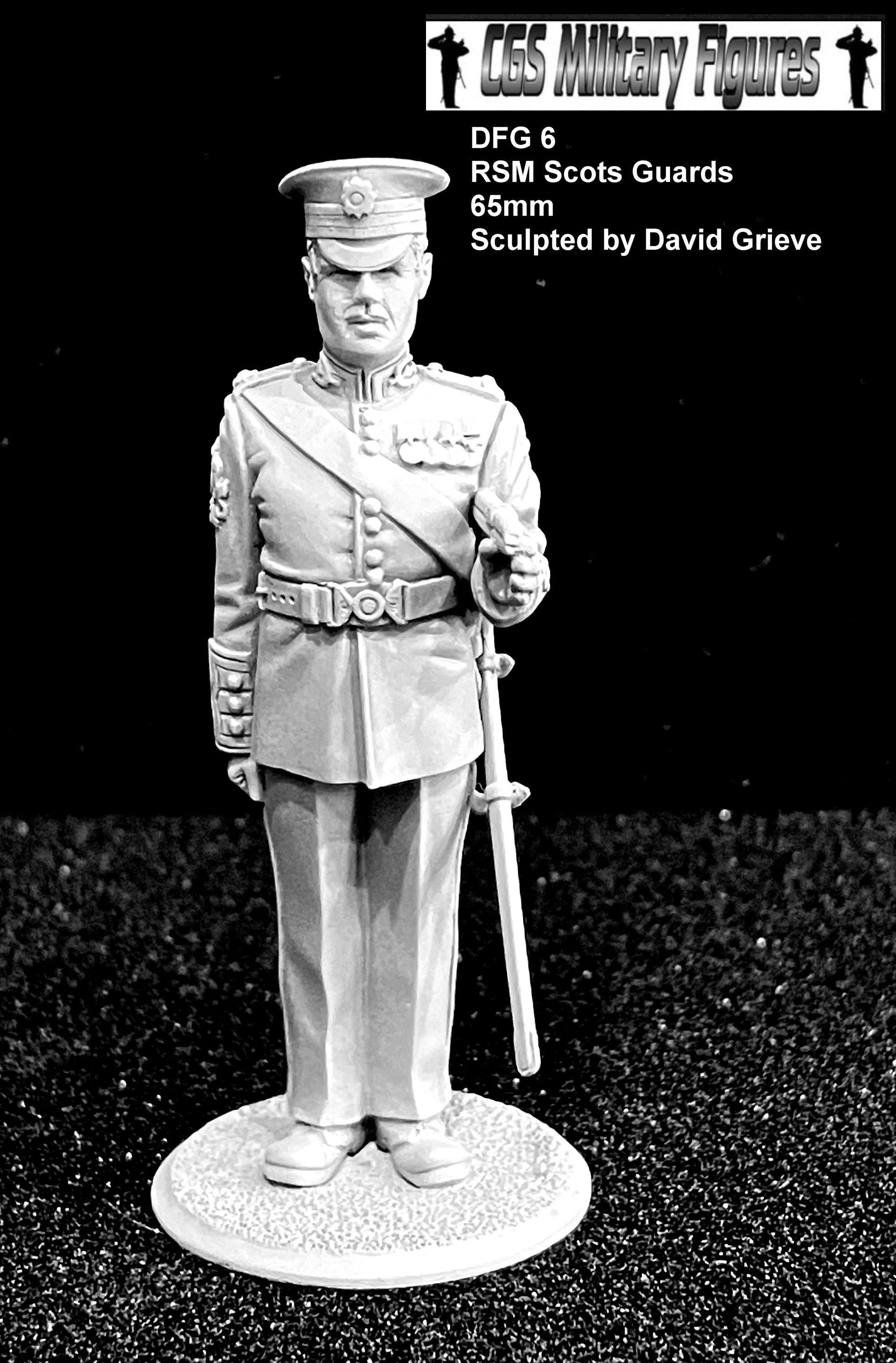 DG06 RSM Scots Guards, 65mm Sculpted by David Grieve