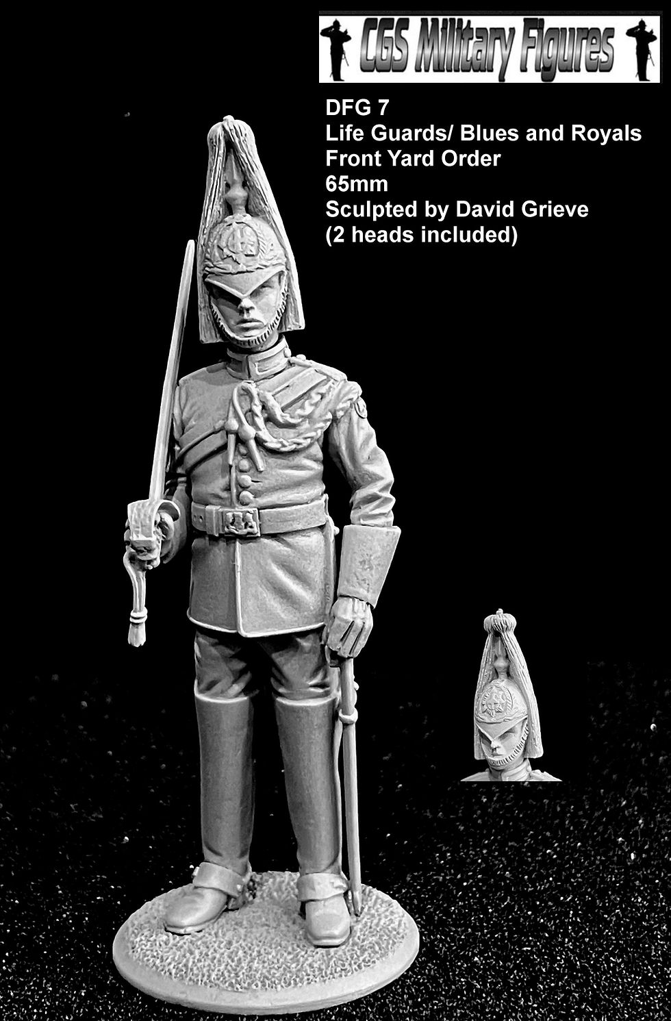 Thumbnail: DG7 Life Guards/Blues and Royals, 65mm Sculpted by David Grieve