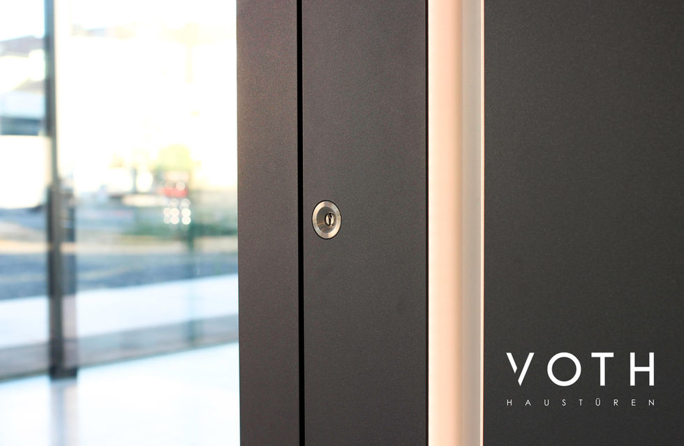 Inotherm Haustüre Griffmulde und Griffschale mit LED Beleuchtung