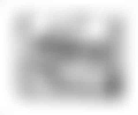 lithograph in black and white of the interior of an old car