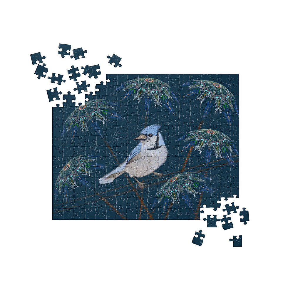 Thumbnail: Rainy Blue Jay Puzzle