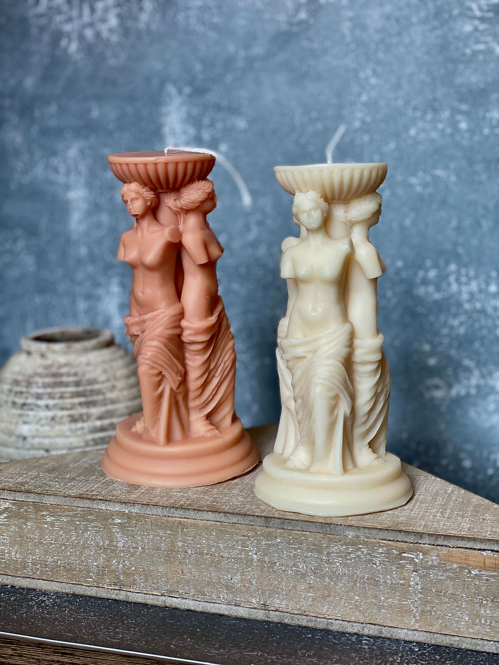 Thumbnail: Goddess Trio Sculpture Candle – Handcrafted Soy Wax Art