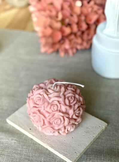 Thumbnail: Rose Blossom Scented Candle – Handmade Luxury Gift