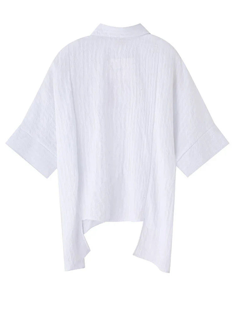 Thumbnail: Marga Short Sleeve Blouse - White