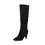 Thumbnail: Knee high, faux suede, pointed toe boot