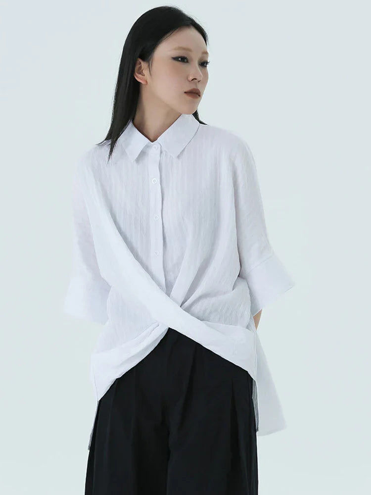 Thumbnail: Marga Short Sleeve Blouse - White