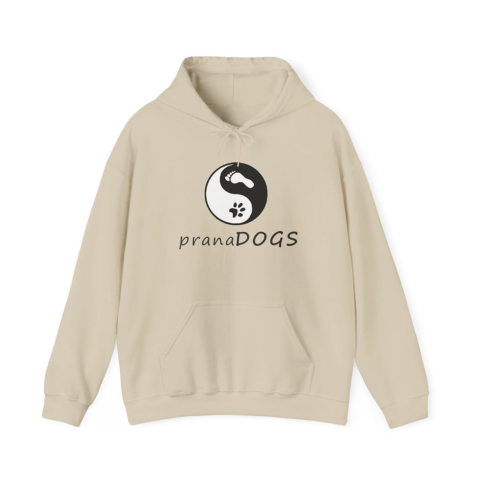 Thumbnail: pranaDOGS Yin-Yang Dog Hoodie — Pet Lover Comfort Sweatshirt