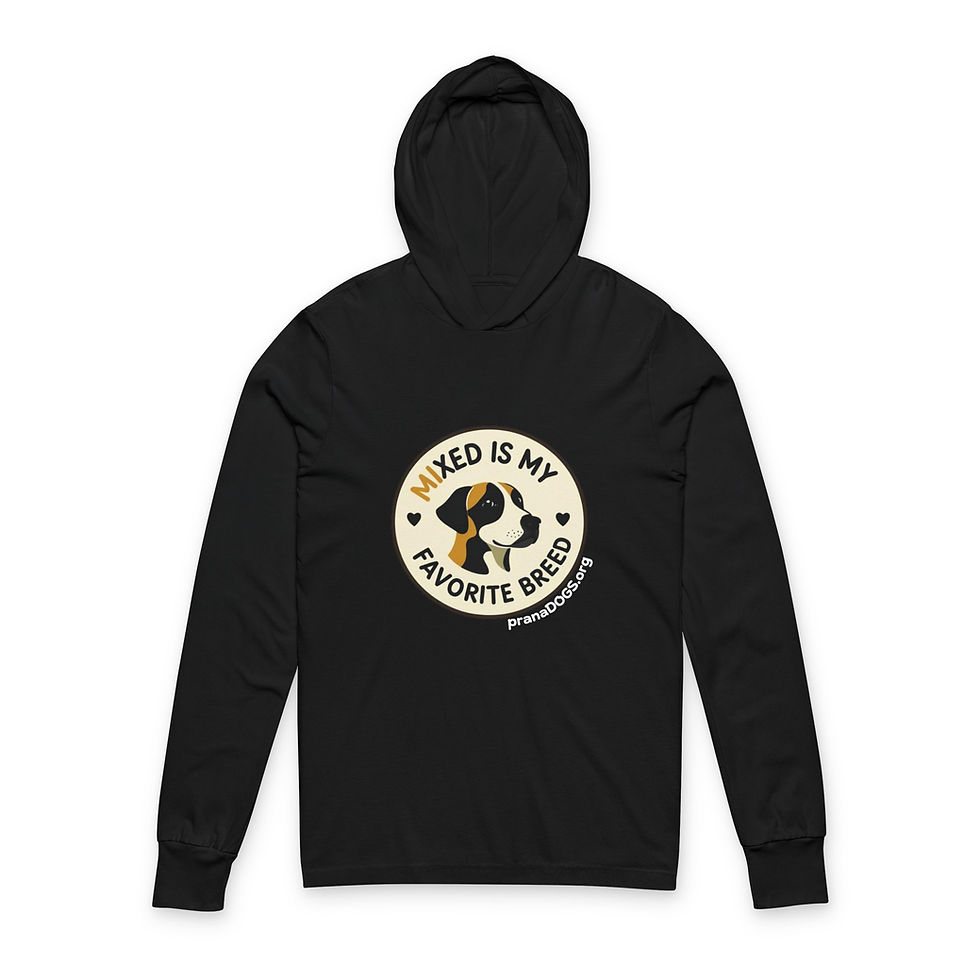 Thumbnail: Mixed Is My Favorite Breed Hooded Long Sleeve Tee — Casual Dog Lover Shirt