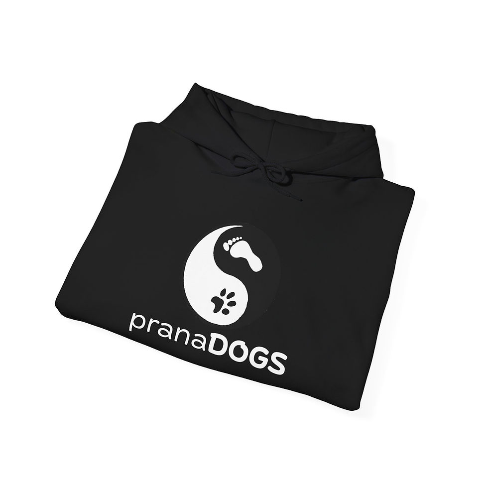 Thumbnail: pranaDOGS Yoga Hoodie — Dog Paw & Yin-Yang Logo Sweatshirt