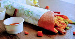 Tomato Paneer Tikka Wrap image