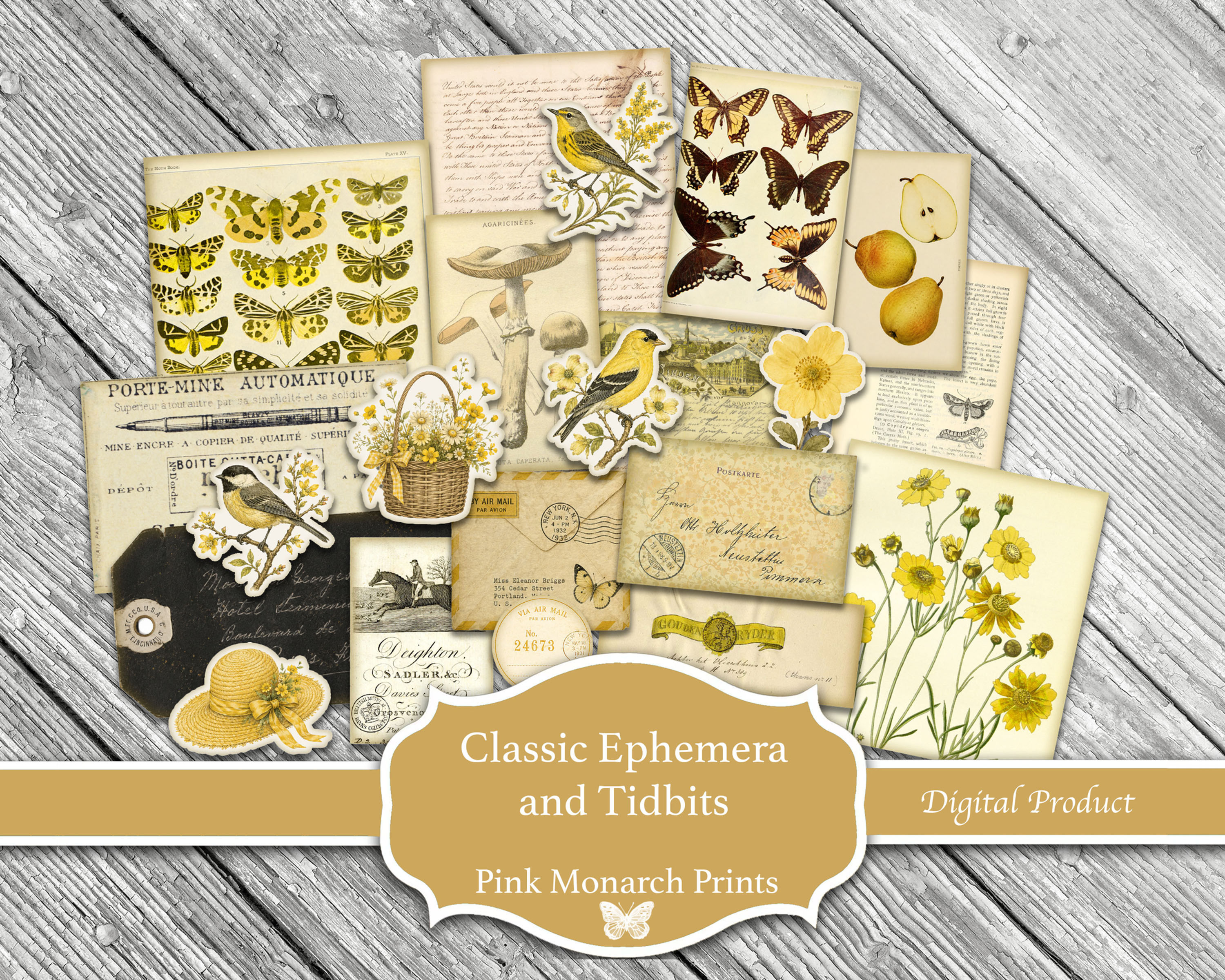 Classic Ephemera and TidbitsYellow
