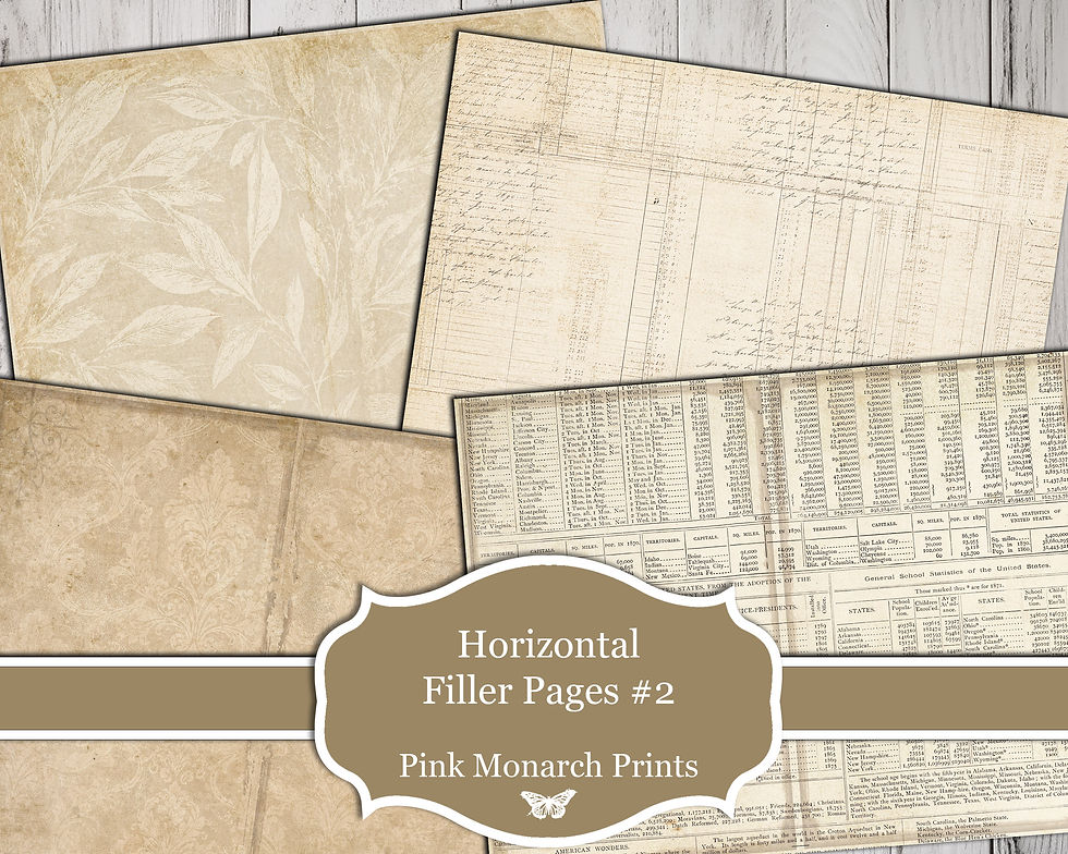 Thumbnail: Horizontal Filler Pages #2 - Subscriber Freebie