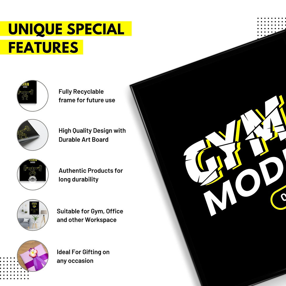 Thumbnail: Gym Mode on -  Wall Frame Poster