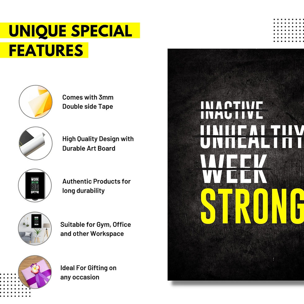 Thumbnail: Strong Motivation Quotes -  Wall Poster