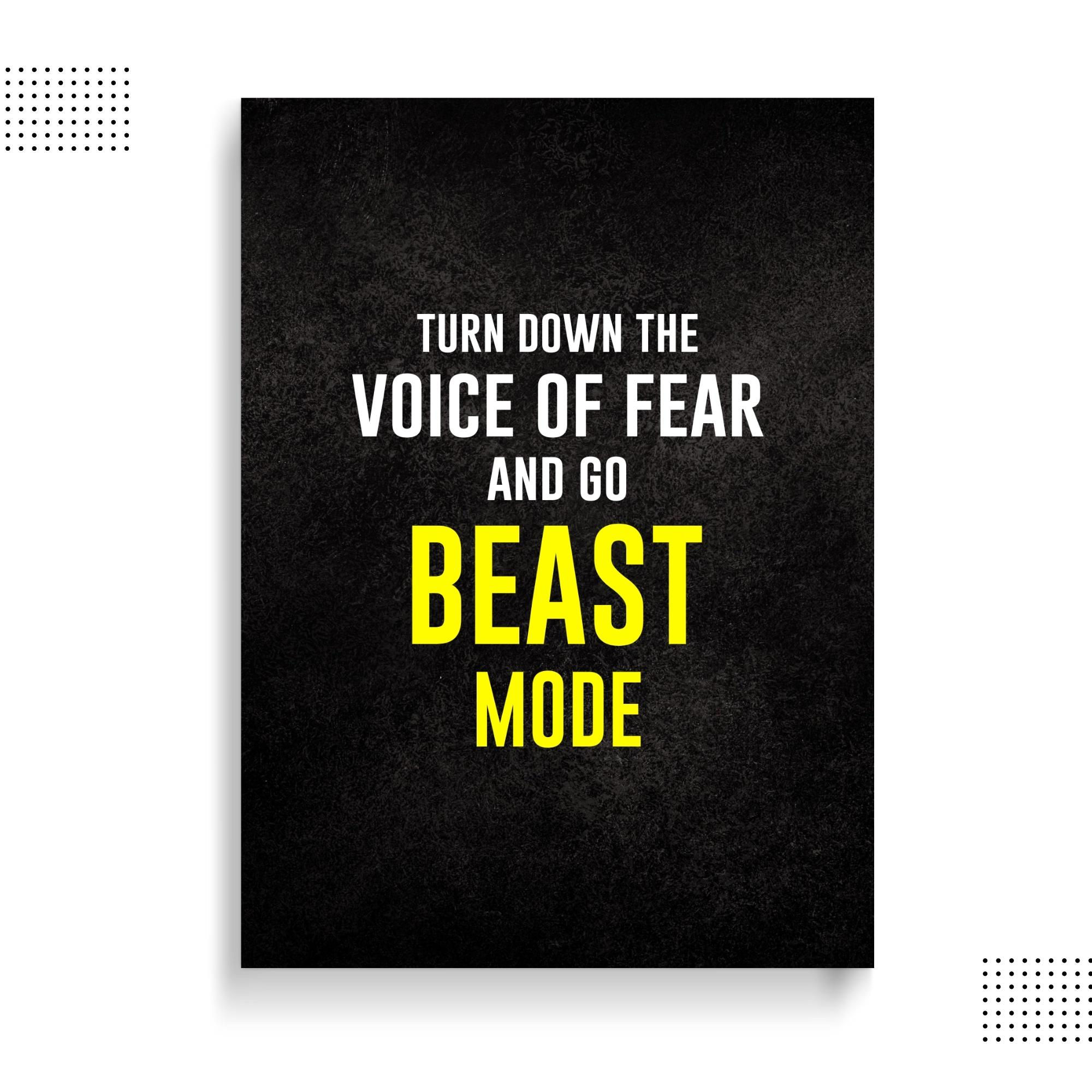 Beast Mode Motivation Quotes - Wall Poster