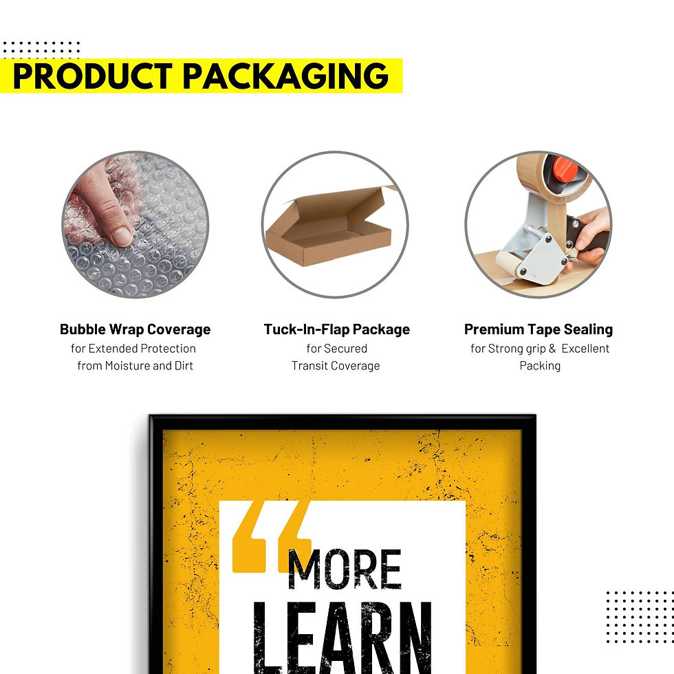 Thumbnail: More Learn More Earn - Short Quotes Wall Frame poster