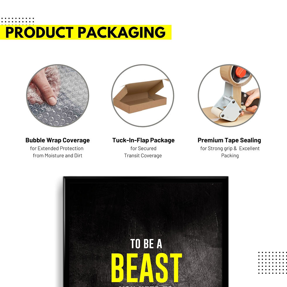 Thumbnail: To be a Beast You need to train like a beast -  Wall Frame Poster
