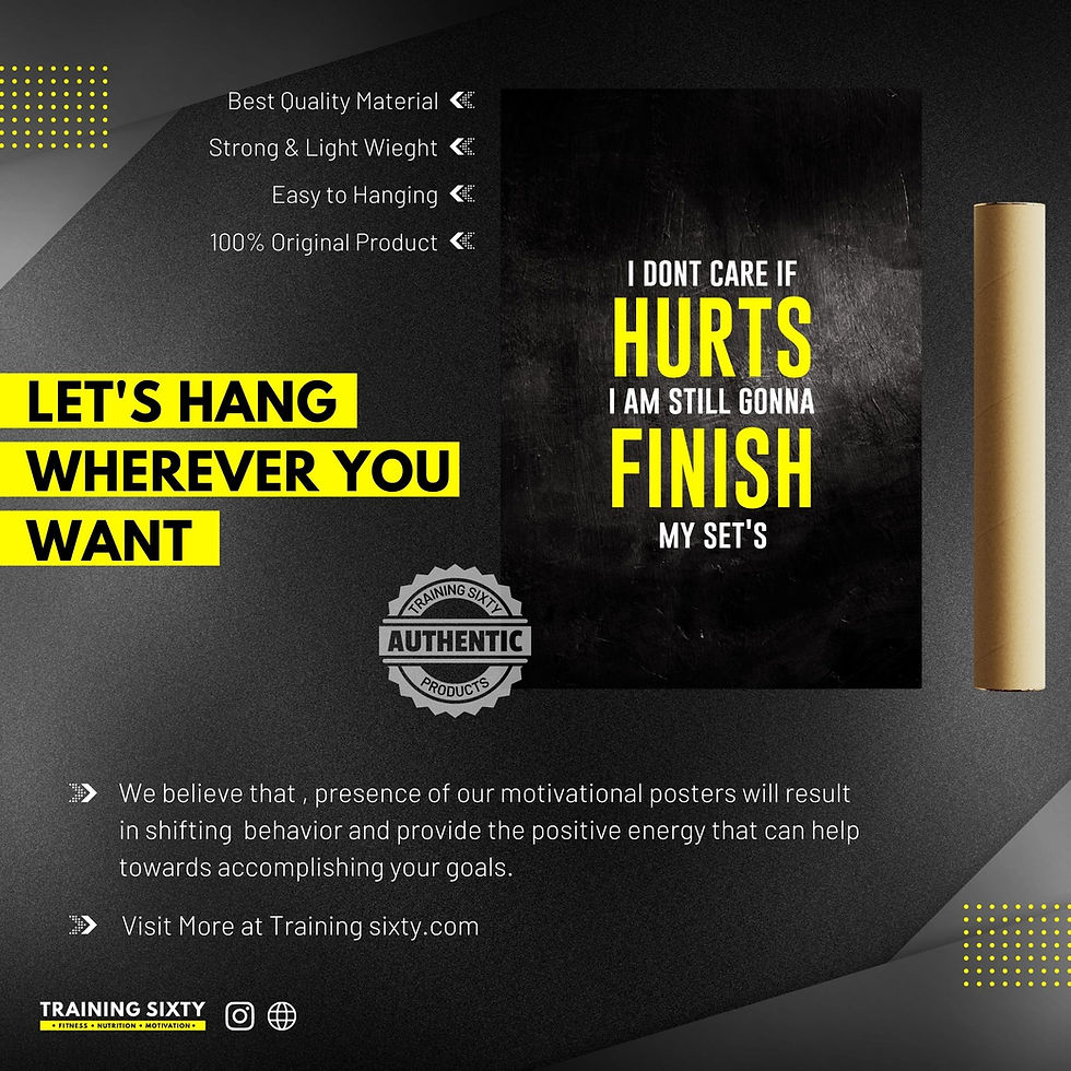 Thumbnail: Hurts Motivation Quotes -  Wall Poster
