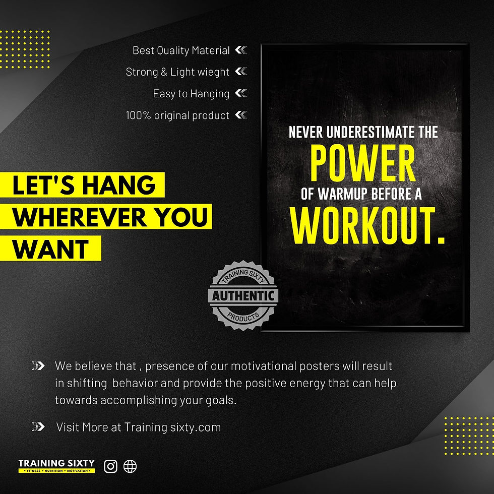 Thumbnail: Never underestimate the power of Warmup  -  Wall Frame Poster
