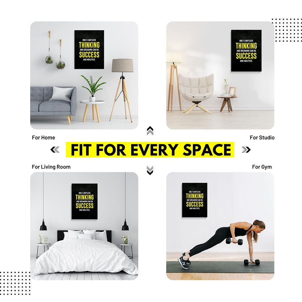 Thumbnail: Limitless Thinking Motivation Quotes -  Wall Poster