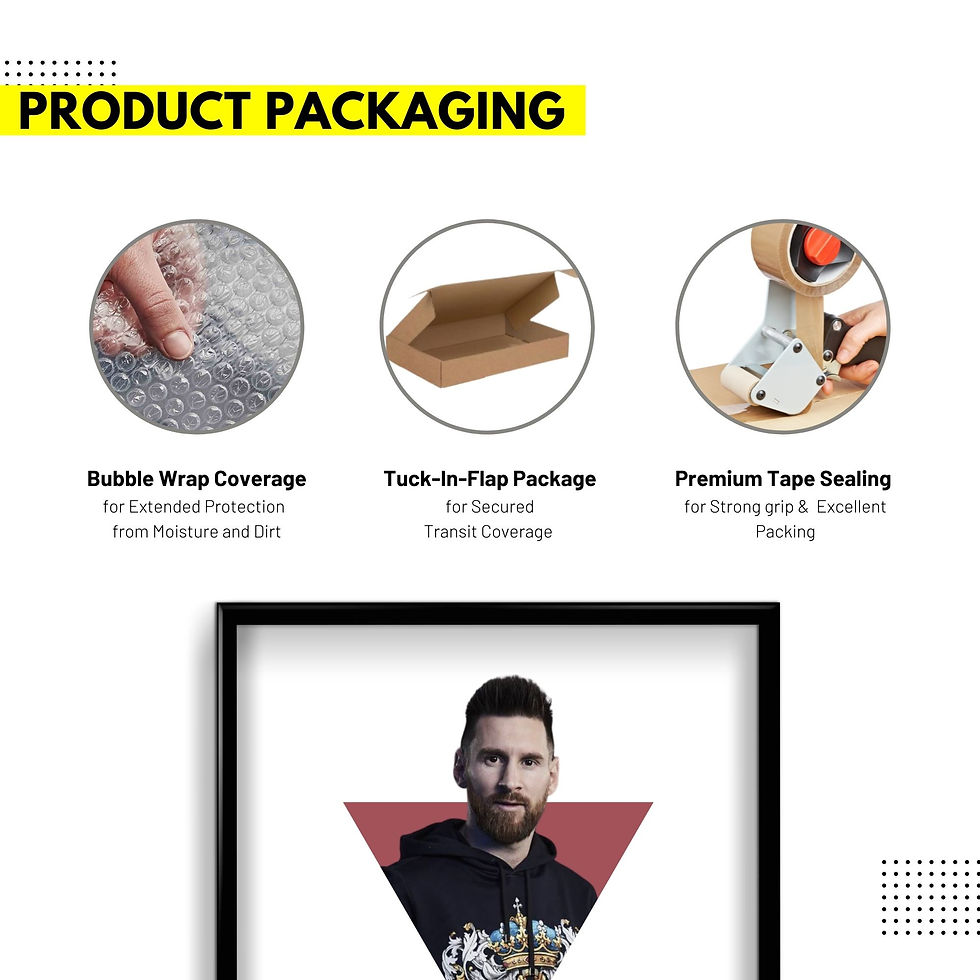 Thumbnail: Lionel Messi Motivation Quote -  Wall Frame poster