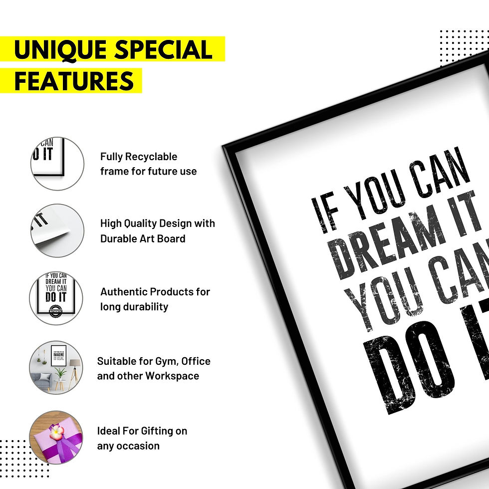 Thumbnail: If you can Dream it You Can do it -  Wall Frame poster