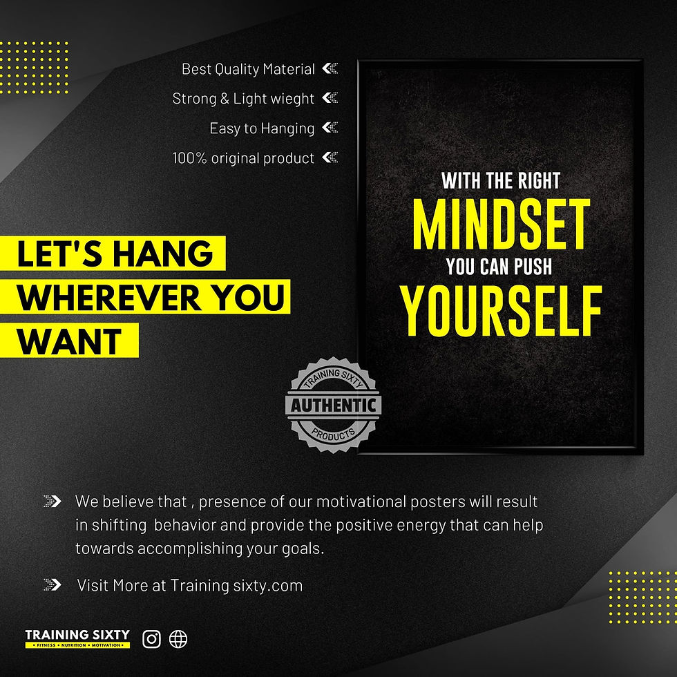 Thumbnail: Mindset Yourself -  Wall Frame poster