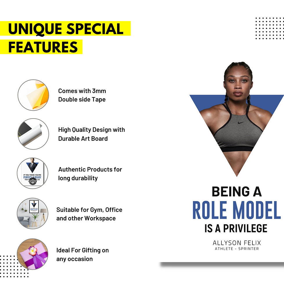 Thumbnail: Allyson Felix Motivation Quotes -  Wall Poster