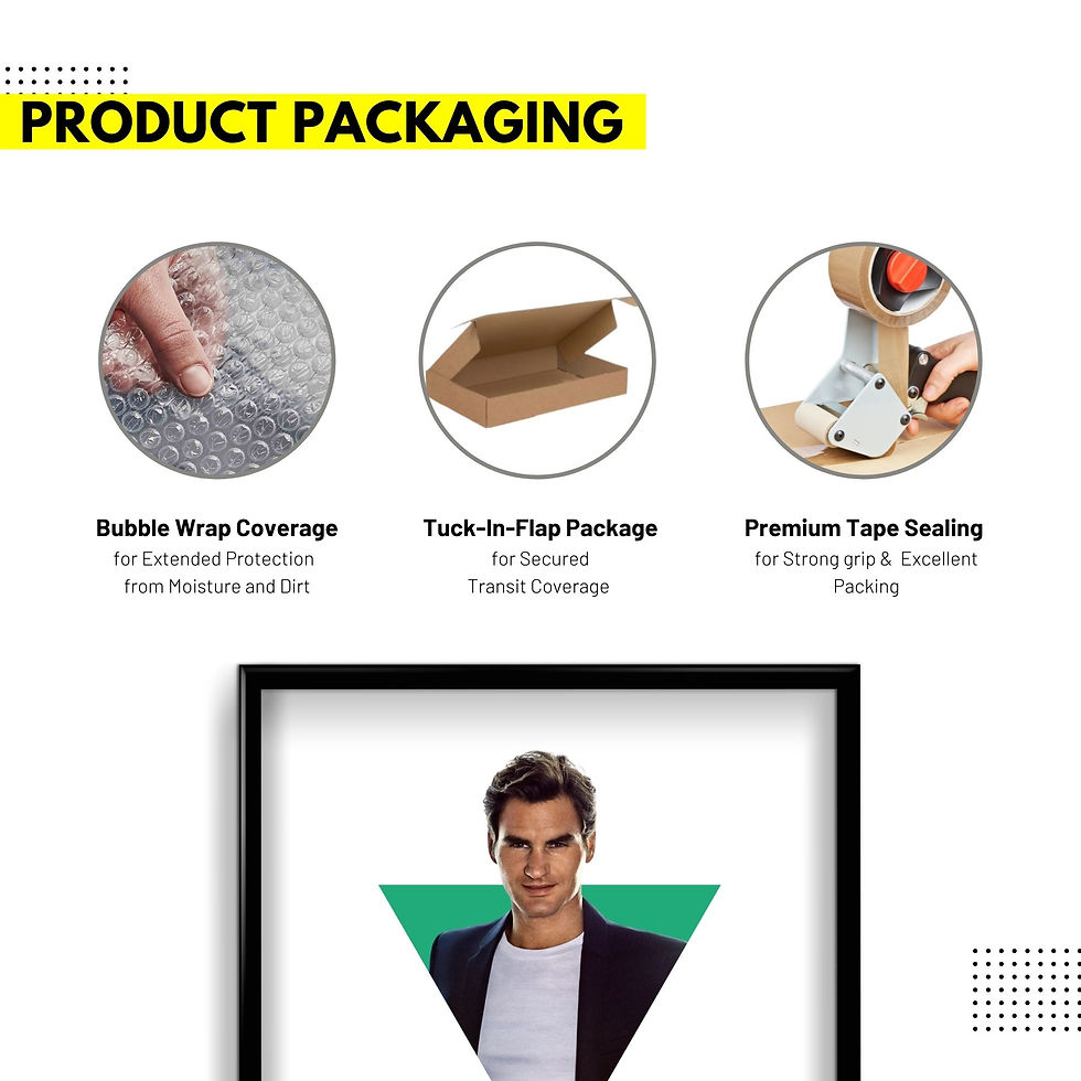 Thumbnail: Roger Federer Motivation Quote -  Wall Frame poster