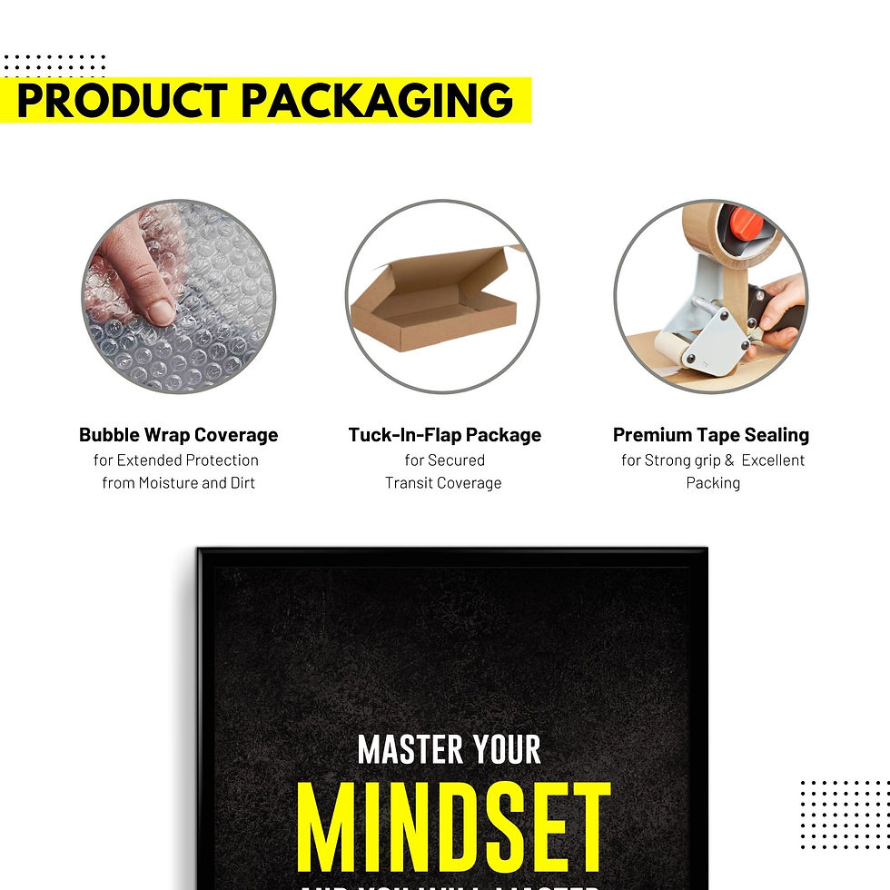 Thumbnail: Master your mindset and you will master your body -  Wall Frame poster