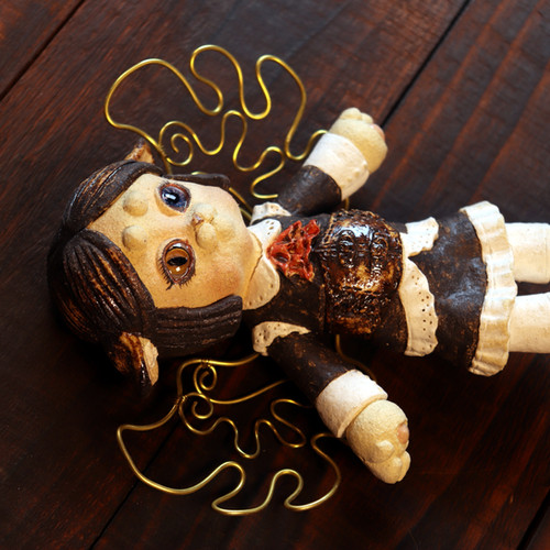 粘土フィギュア　ハンドメイド　スチームパンク　人形 スチームパンクDoll【3】 | 陶工房 引力装填所
