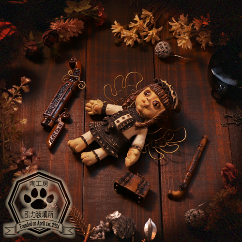 ハンドメイド　ドール　スチームパンク 受注生産] DD,DDdy（S/M/L胸）スチームパンク コルセット03 本革