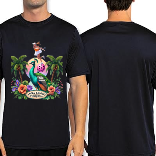 Anna Bright Pickleball Performance Short Sleeves | Pickle Peacock