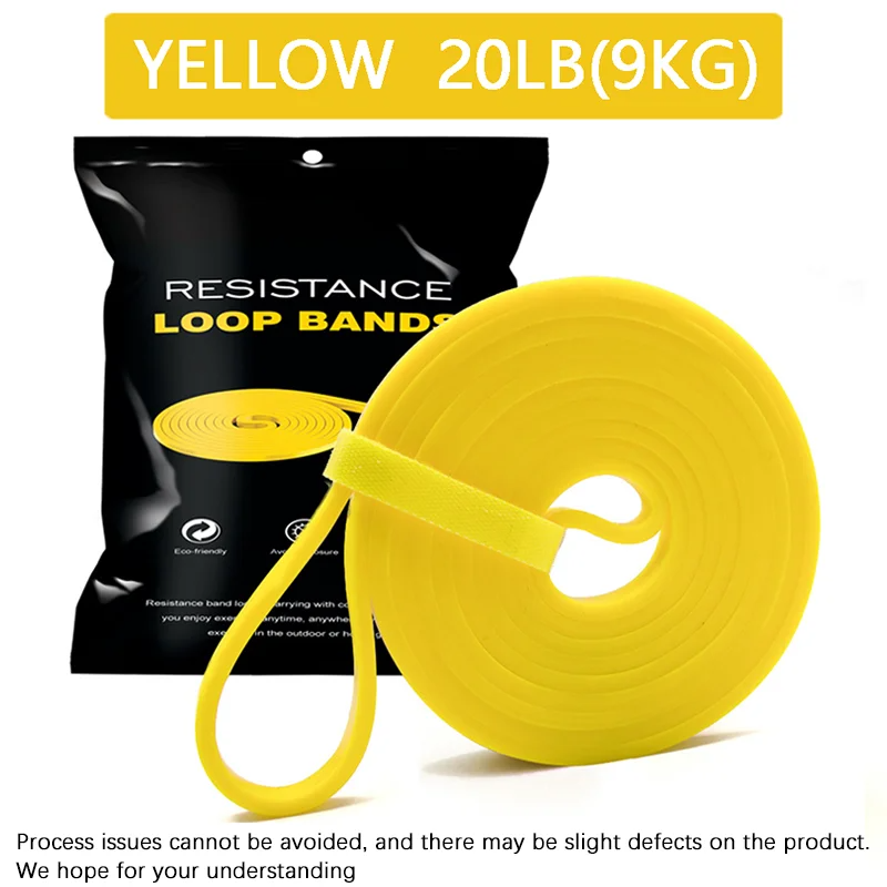 Thumbnail: Heavy Duty Resistance Band Set Latex Elastic Bands for Pilates Workout Fitness P