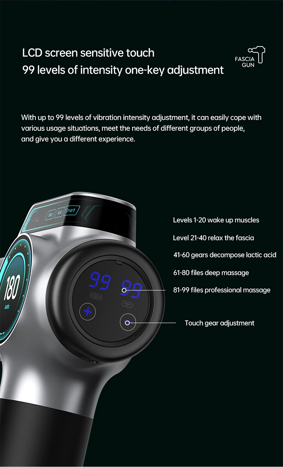 Thumbnail: 99 Speed Professional Muscle Massage Gun Massager Massager for Neck and Back Mas