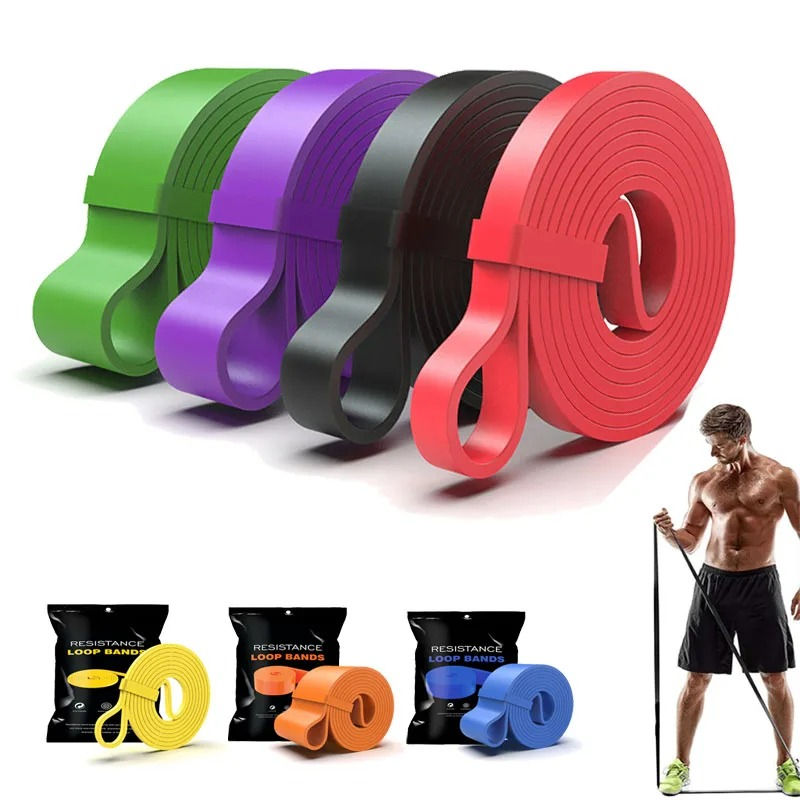 Heavy Duty Resistance Band Set Latex Elastic Bands for Pilates Workout Fitness P
