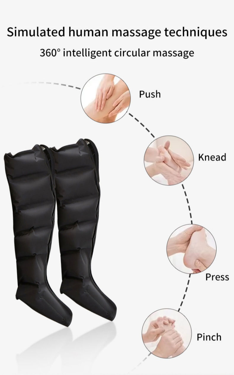 Thumbnail: Massage Boots Air Wave Massager Leg and Foot smart air bag Massager to promote b