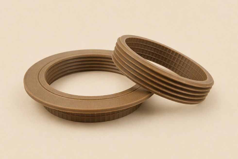 Thumbnail: White Wood (Pine) Female Flanged Insert System – Wood Fiber Polymer
