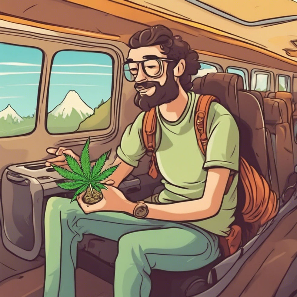 A person travelling with Cannabis