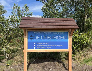 Full colour bord op dibond en voorzien van laminaat