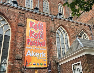 Keti Koti Groningen Festival. Akerk te Groningen

