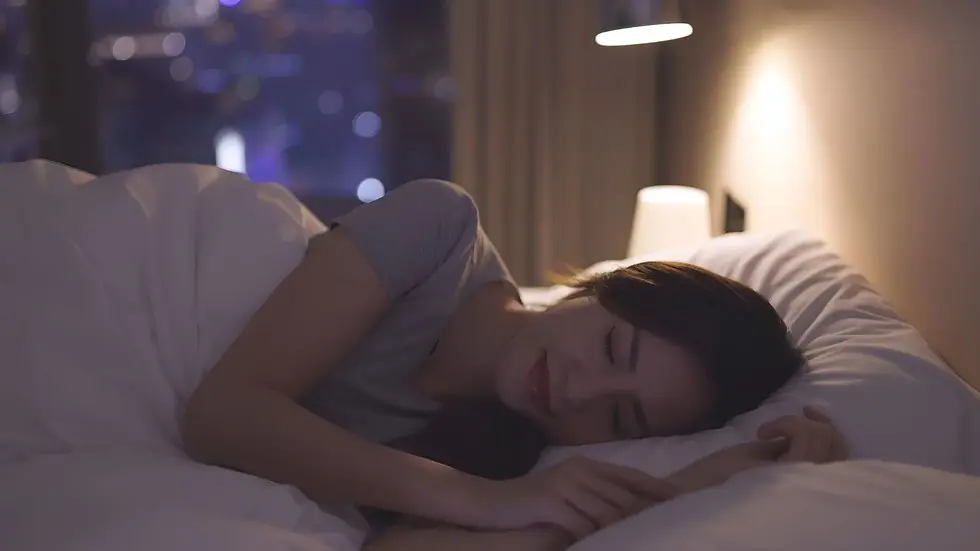 Coo gái ngủ ngon khi được áp dụng phương pháp CBT-I giúp cải thiện giấc ngủ