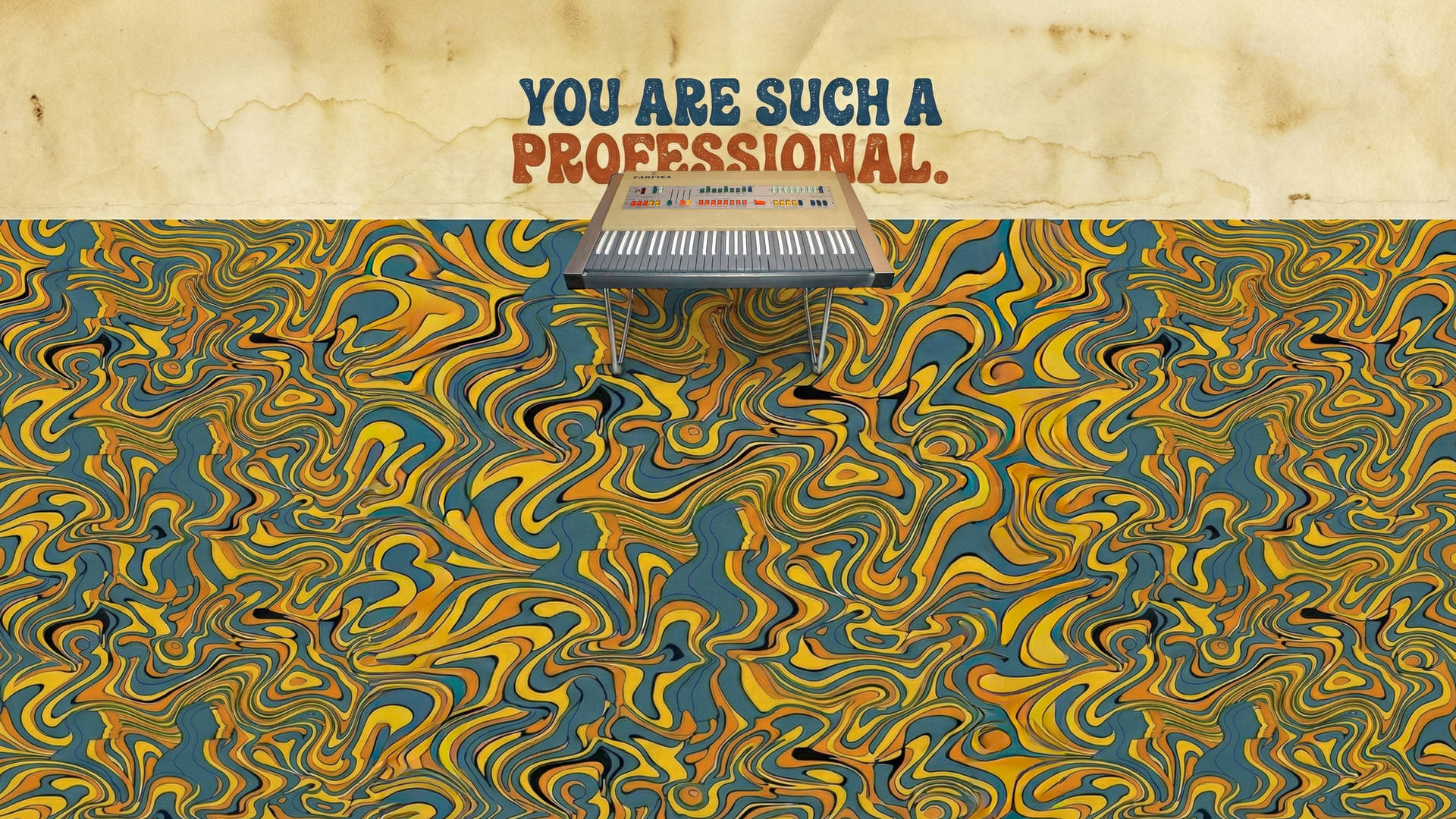 You are such a professional. the professional: a 1968 Farfisa Professional