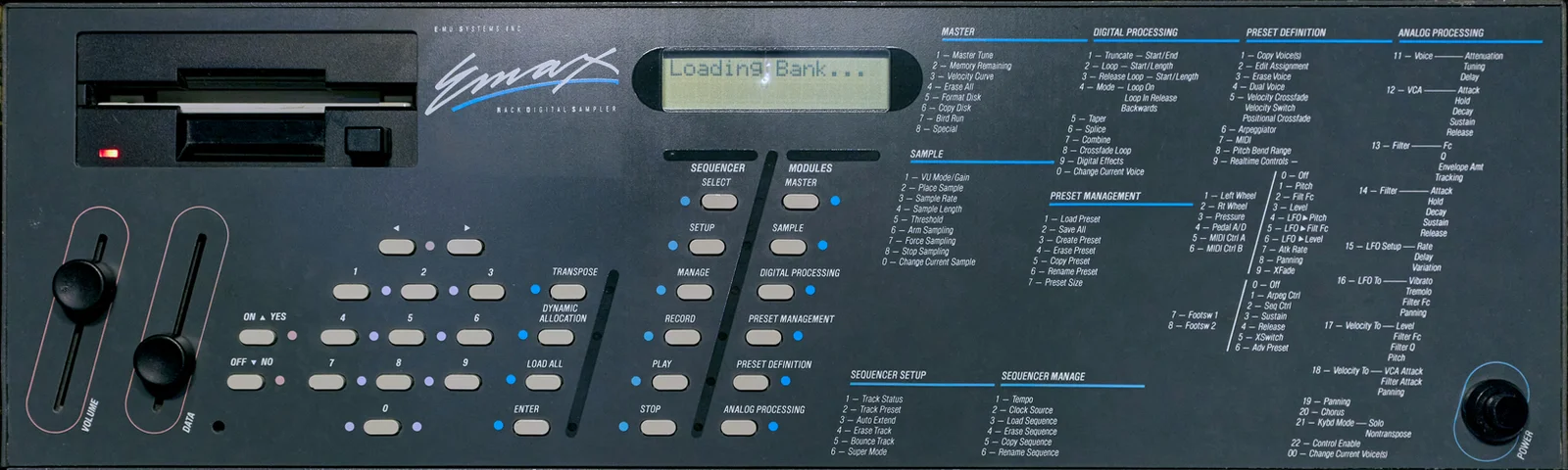 The E-mu Emax sampler