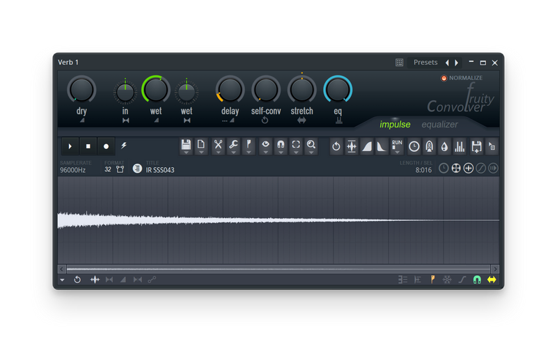 The gated reverb control in FL Studio